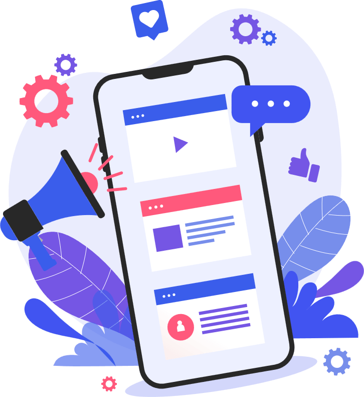 Illustration of creative communication and collaboration